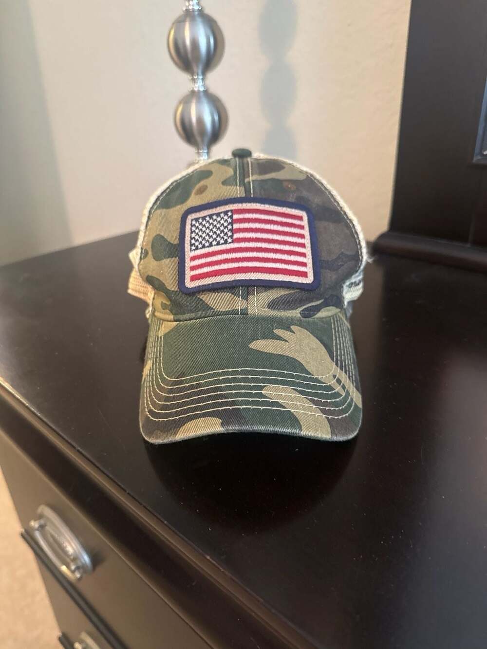 Legacy Old Favorite Folds of Honor American Flag Camo Trucker Hat OSFM